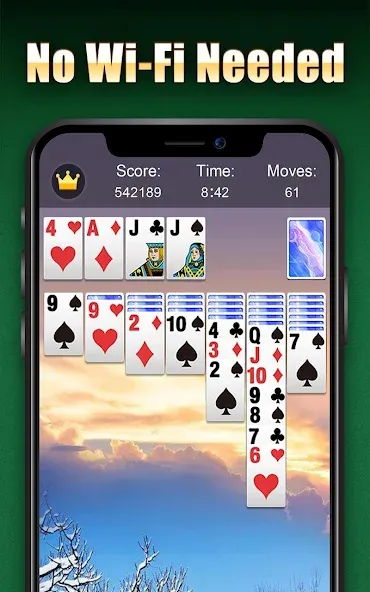 Скачать Solitaire на Андроид с модом — Подсказки без ограничений и отмена ходов — скриншот 3 Скачать Solitaire на Андроид с модом — Подсказки без ограничений и отмена ходов — скриншот 3