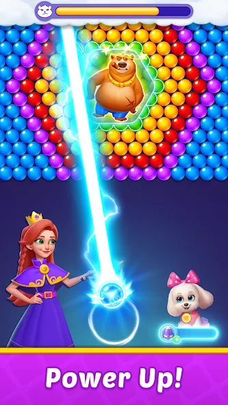 Bubble Shooter Kingdom — последняя версия с модом (Безлимитные монеты и жизни) — скриншот 3