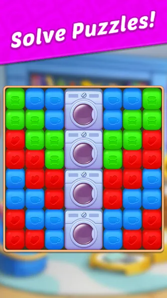 Design Blast - Match & Home MOD APK: Безлимитные монеты и подсказки — скриншот 5