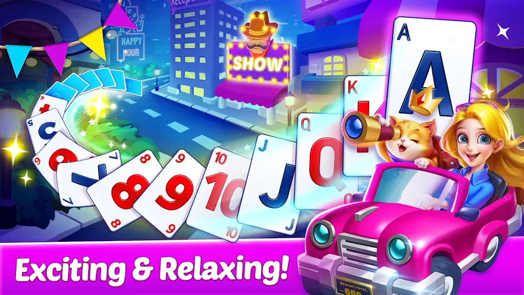 Solitaire Tripeaks Diary — Безлимитные монеты и жизни, скачать мод APK — скриншот 1