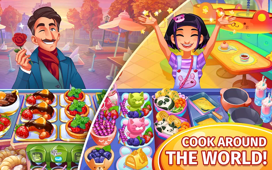 Скачать Cooking Craze: Restaurant Game Mod APK — Безлимитные монеты и алмазы — скриншот 2