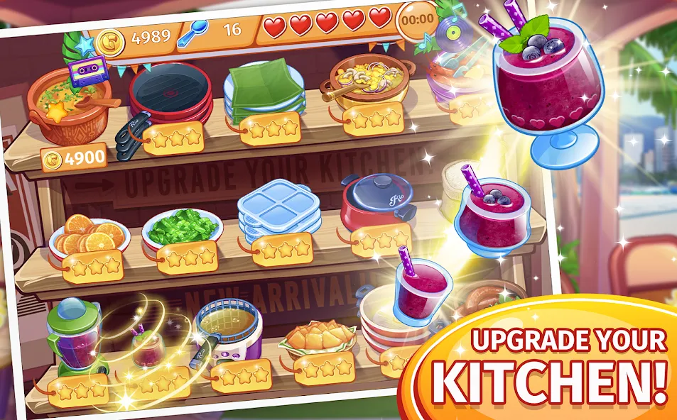 Скачать Cooking Craze: Restaurant Game Mod APK — Безлимитные монеты и алмазы — скриншот 3