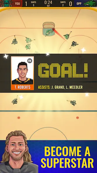 Скачать Superstar Hockey бесплатно — Безлимитные деньги и энергия — скриншот 3 Скачать Superstar Hockey бесплатно — Безлимитные деньги и энергия — скриншот 3