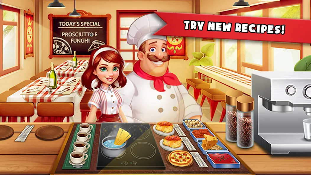 Cooking Madness: A Chef's Game (Мод: Безлимитные монеты и жизни) — скачать на Андроид — скриншот 1 Cooking Madness: A Chef's Game (Мод: Безлимитные монеты и жизни) — скачать на Андроид — скриншот 1