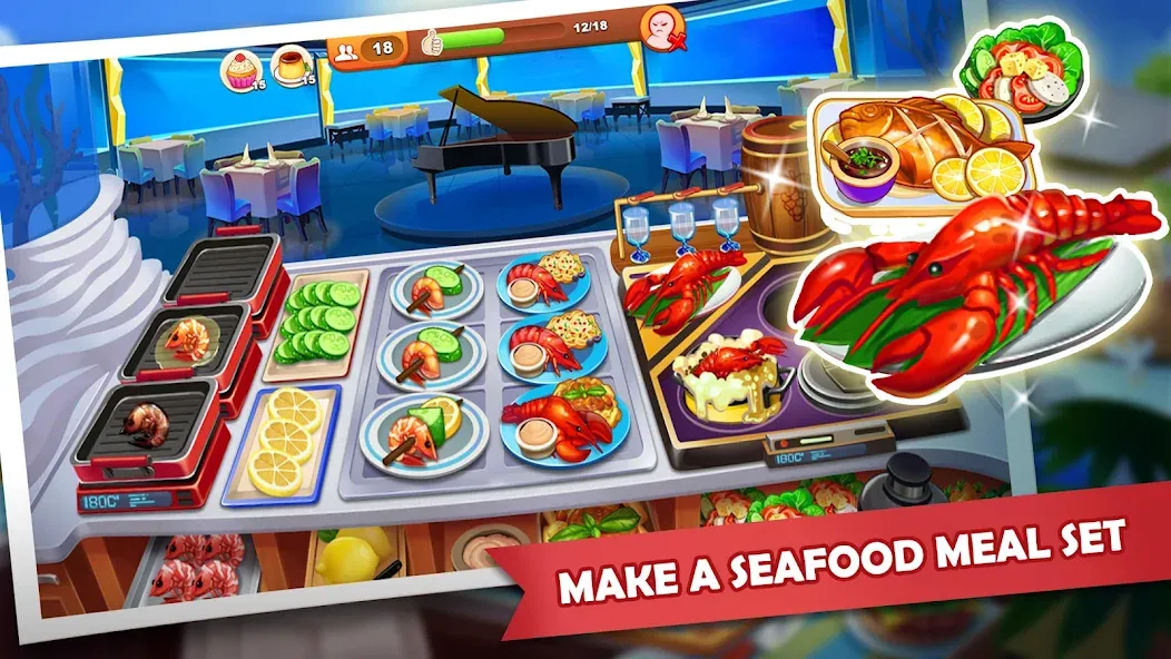 Cooking Madness: A Chef's Game (Мод: Безлимитные монеты и жизни) — скачать на Андроид — скриншот 3 Cooking Madness: A Chef's Game (Мод: Безлимитные монеты и жизни) — скачать на Андроид — скриншот 3