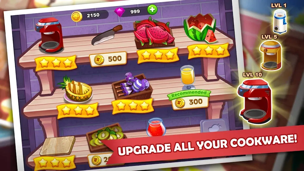 Cooking Madness: A Chef's Game (Мод: Безлимитные монеты и жизни) — скачать на Андроид — скриншот 4 Cooking Madness: A Chef's Game (Мод: Безлимитные монеты и жизни) — скачать на Андроид — скриншот 4