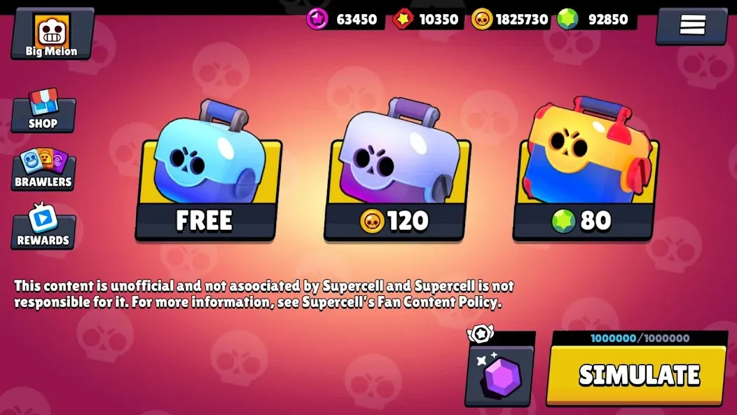 Скачать Box Simulator for Brawl Stars бесплатно — Безлимитные монеты и все скины — скриншот 1 Скачать Box Simulator for Brawl Stars бесплатно — Безлимитные монеты и все скины — скриншот 1