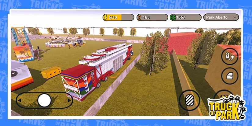 Скачать Truck Of Park Itinerante Mod APK — Безлимитные деньги и все уровни — скриншот 2