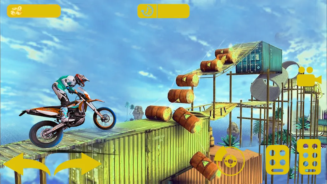Bike stunt 3d games-Bike games взломанный APK — Открыты все мотоциклы и уровни — скриншот 1