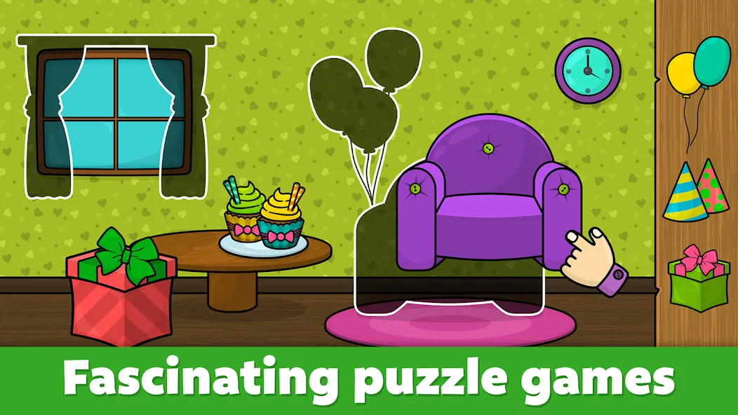 Baby & toddler preschool games взломанный APK — Разблокированы все развивающие игры — скриншот 4