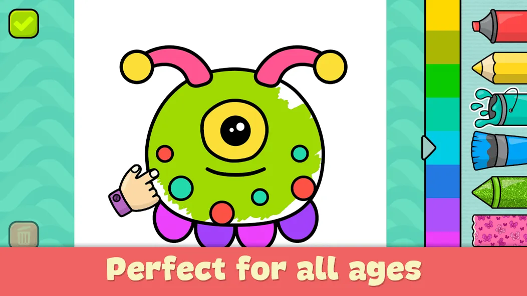 Coloring Book - Games for Kids взлом на Андроид — Все раскраски и палитры открыты — скриншот 1 Coloring Book - Games for Kids взлом на Андроид — Все раскраски и палитры открыты — скриншот 1