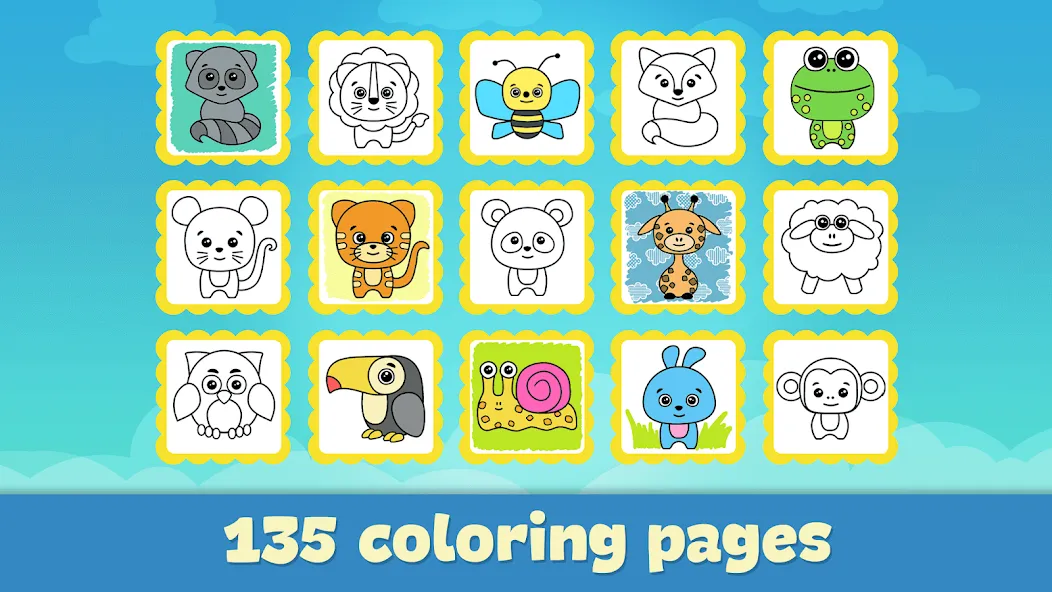 Coloring Book - Games for Kids взлом на Андроид — Все раскраски и палитры открыты — скриншот 5 Coloring Book - Games for Kids взлом на Андроид — Все раскраски и палитры открыты — скриншот 5