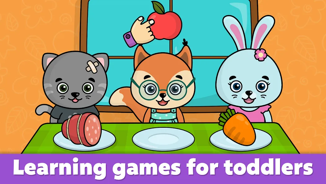 Baby Games: Shapes and Colors бесплатно на Андроид — мод: Все фигуры и цвета открыты — скриншот 1