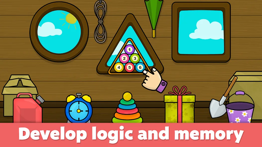 Baby Games: Shapes and Colors бесплатно на Андроид — мод: Все фигуры и цвета открыты — скриншот 3