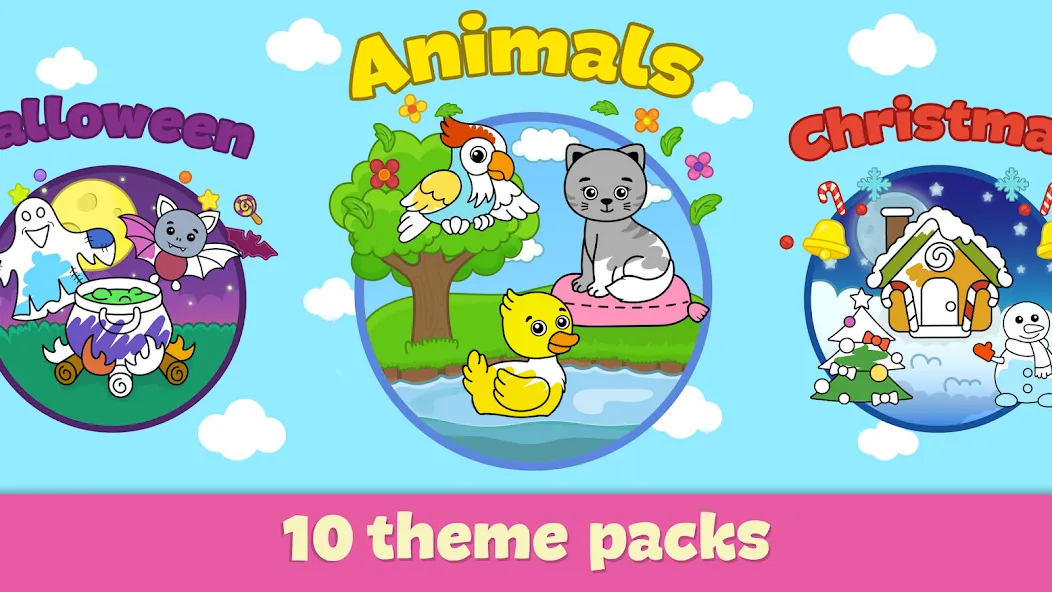 Скачать мод Kids Coloring & Drawing Games — Разблокированы все раскраски — скриншот 4 Скачать мод Kids Coloring & Drawing Games — Разблокированы все раскраски — скриншот 4