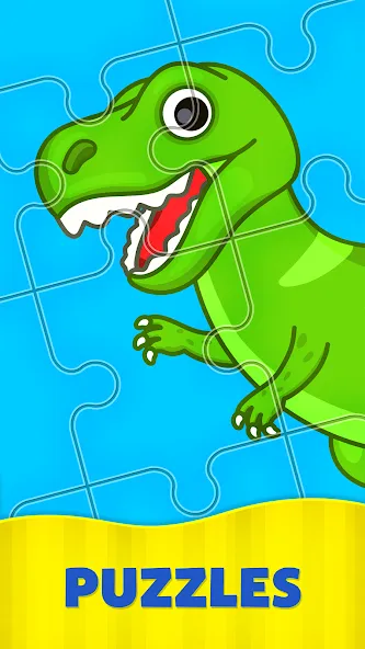 Kids Puzzles: Games for Kids — взломанная версия, Все пазлы открыты и без рекламы — скриншот 1