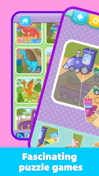 Kids Puzzles: Games for Kids — взломанная версия, Все пазлы открыты и без рекламы — скриншот 4