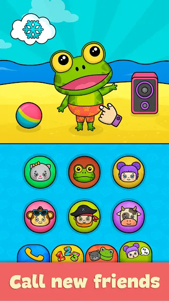 Bimi Boo Baby Phone for Kids — Все игры открыты и без рекламы, скачать мод APK — скриншот 4