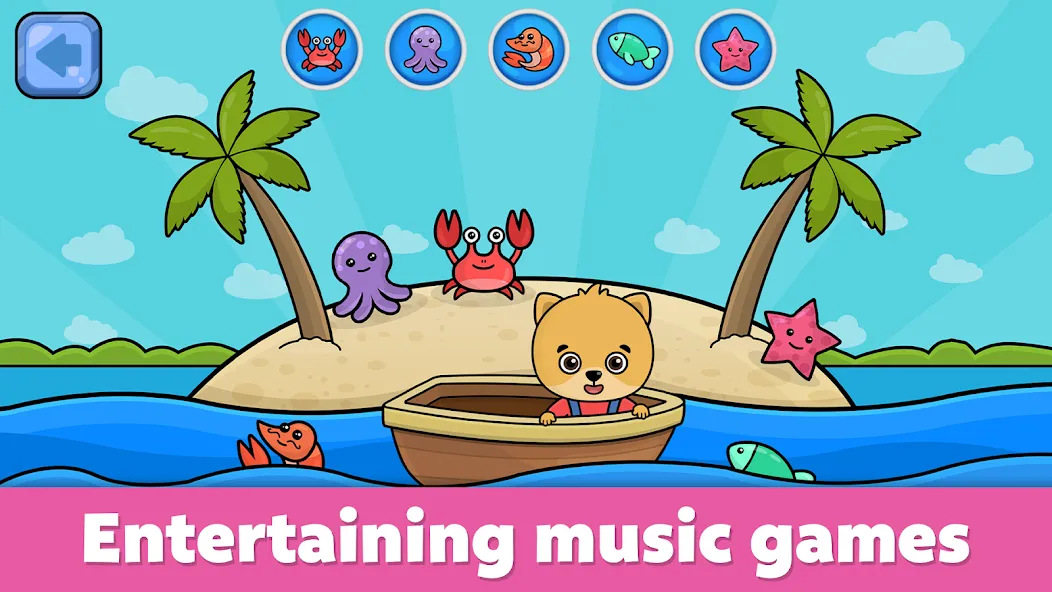 Скачать мод Baby Piano: Kids Music Games — Разблокированы все музыкальные инструменты — скриншот 4 Скачать мод Baby Piano: Kids Music Games — Разблокированы все музыкальные инструменты — скриншот 4