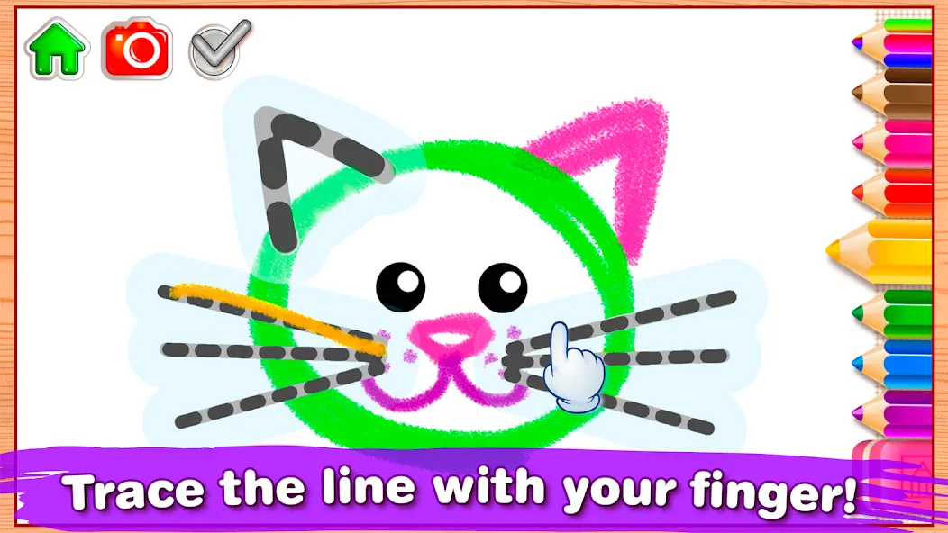 Bini Drawing for Kids Games — скачать мод: Все инструменты рисования разблокированы — скриншот 3 Bini Drawing for Kids Games — скачать мод: Все инструменты рисования разблокированы — скриншот 3