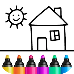 Bini Drawing for Kids Games — скачать мод: Все инструменты рисования разблокированы
