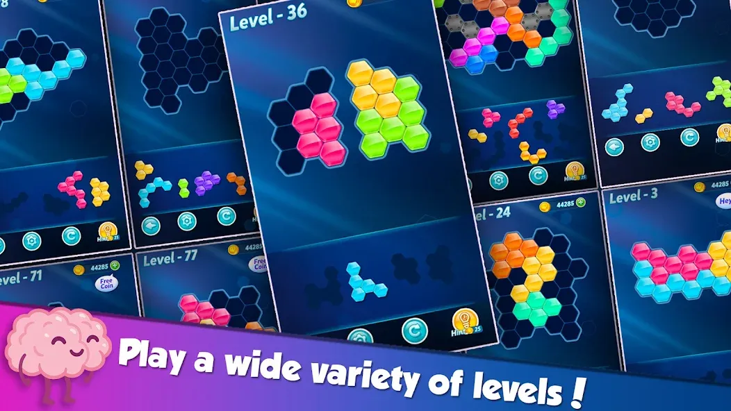 Block! Hexa Puzzle™ мод на Андроид: Без рекламы и все уровни открыты — скриншот 2 Block! Hexa Puzzle™ мод на Андроид: Без рекламы и все уровни открыты — скриншот 2