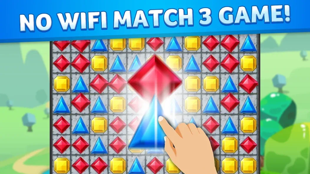 Jewel Match King — последняя версия с модом (Безлимитные жизни и подсказки) — скриншот 1 Jewel Match King — последняя версия с модом (Безлимитные жизни и подсказки) — скриншот 1