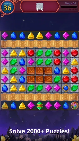 Jewels Magic: Mystery Match3 — скачать мод: Безлимитные монеты и жизни — скриншот 4 Jewels Magic: Mystery Match3 — скачать мод: Безлимитные монеты и жизни — скриншот 4