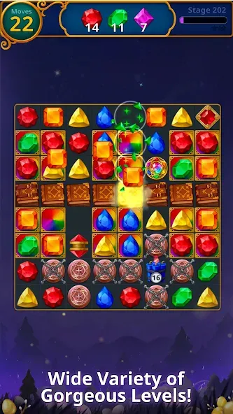 Jewels Magic: Mystery Match3 — скачать мод: Безлимитные монеты и жизни — скриншот 5 Jewels Magic: Mystery Match3 — скачать мод: Безлимитные монеты и жизни — скриншот 5