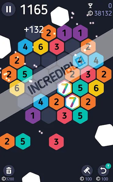 Скачать Make7! Hexa Puzzle бесплатно — Безлимитные ходы и подсказки — скриншот 4 Скачать Make7! Hexa Puzzle бесплатно — Безлимитные ходы и подсказки — скриншот 4