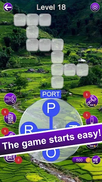 Word Roam - Word Of Wonders MOD APK скачать на Андроид — Безлимитные подсказки и монеты — скриншот 2 Word Roam - Word Of Wonders MOD APK скачать на Андроид — Безлимитные подсказки и монеты — скриншот 2