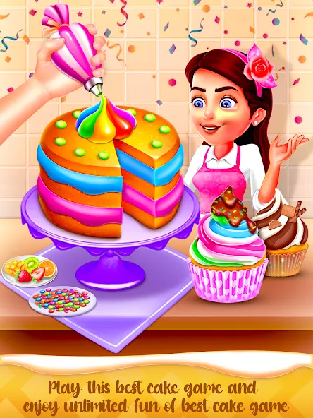 Скачать взлом Cake Maker Cooking Cake Games — Безлимитные деньги и всё открыто — скриншот 1 Скачать взлом Cake Maker Cooking Cake Games — Безлимитные деньги и всё открыто — скриншот 1