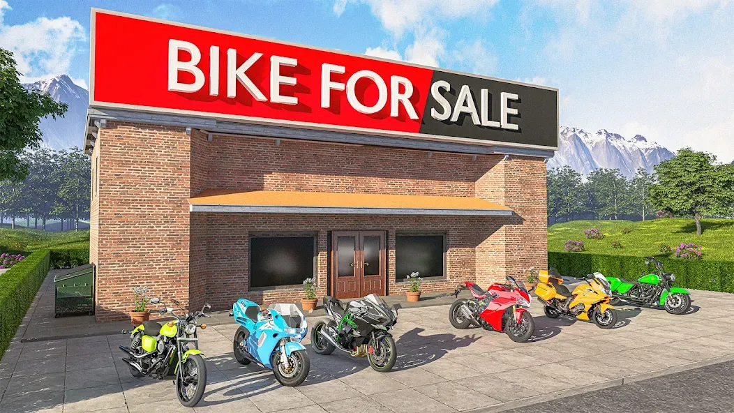 Motorcycle Dealer Bike Games — Безлимитные деньги и новые байки, скачать мод APK — скриншот 1