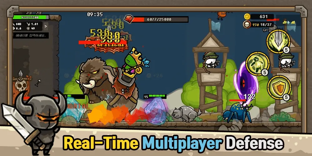 Castle Defense Online взлом на Андроид — Безлимитные ресурсы и усиленная защита — скриншот 1