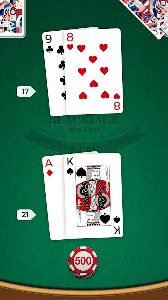 Скачать мод Blackjack — Безлимитные фишки и легкие победы — скриншот 1 Скачать мод Blackjack — Безлимитные фишки и легкие победы — скриншот 1