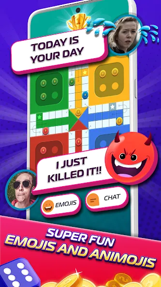 Ludo SuperStar- Board Game на телефон — скачать мод: Безлимитные монеты и всё открыто — скриншот 5