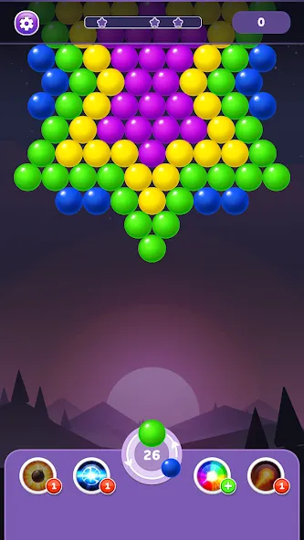 Bubble Shooter Rainbow — скачать мод: Безлимитные монеты и жизни — скриншот 1 Bubble Shooter Rainbow — скачать мод: Безлимитные монеты и жизни — скриншот 1