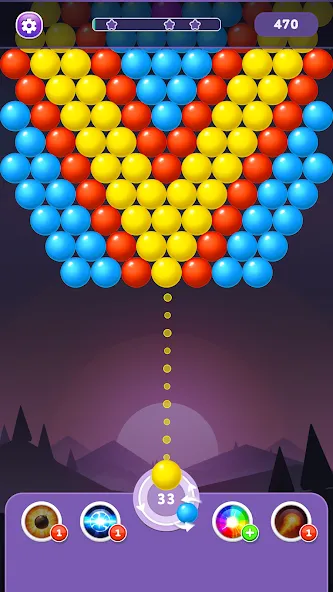 Bubble Shooter Rainbow — скачать мод: Безлимитные монеты и жизни — скриншот 2 Bubble Shooter Rainbow — скачать мод: Безлимитные монеты и жизни — скриншот 2