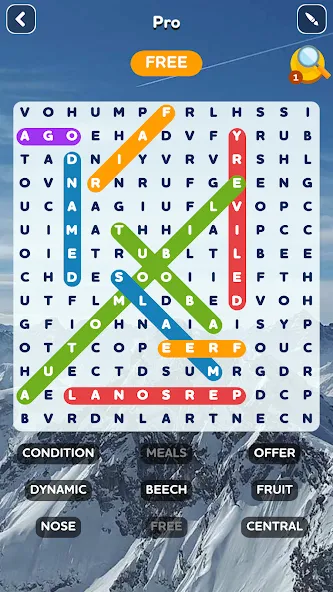 Word Search - Word Puzzle Game MOD APK: Безлимитные подсказки и открыты уровни — скриншот 3 Word Search - Word Puzzle Game MOD APK: Безлимитные подсказки и открыты уровни — скриншот 3
