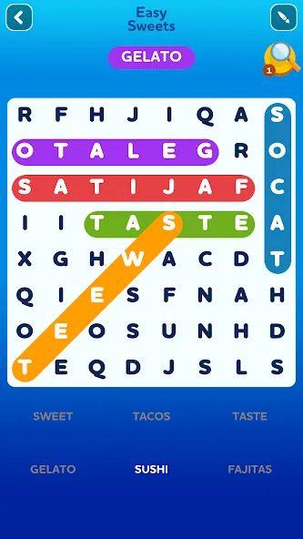 Word Search - Word Puzzle Game MOD APK: Безлимитные подсказки и открыты уровни — скриншот 5 Word Search - Word Puzzle Game MOD APK: Безлимитные подсказки и открыты уровни — скриншот 5