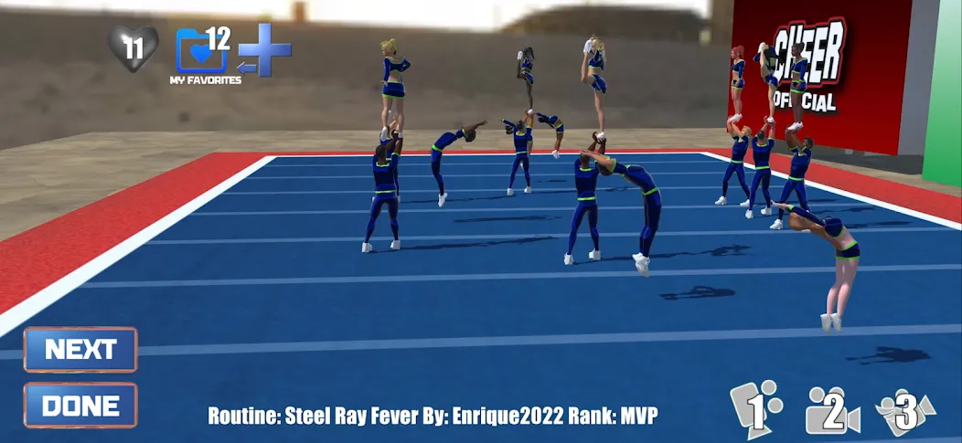 Мод CHEER Official 3D — Открыты все уровни и режимы, скачать APK — скриншот 1 Мод CHEER Official 3D — Открыты все уровни и режимы, скачать APK — скриншот 1