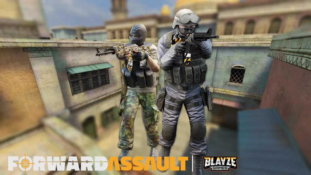 Скачать взлом Forward Assault — Много денег и оружия — скриншот 1