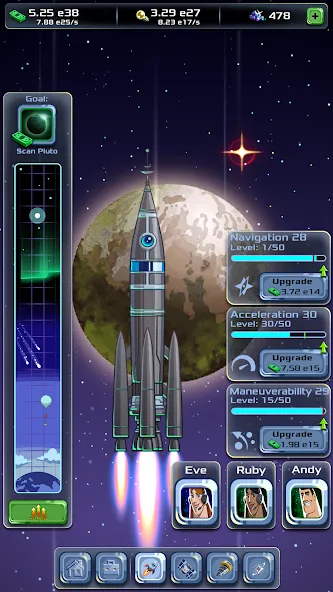 Скачать Idle Space Company на Андроид с модом — Безлимитные деньги и ресурсы — скриншот 2 Скачать Idle Space Company на Андроид с модом — Безлимитные деньги и ресурсы — скриншот 2