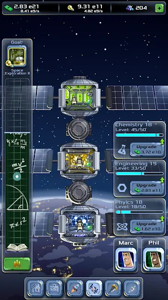 Скачать Idle Space Company на Андроид с модом — Безлимитные деньги и ресурсы — скриншот 3 Скачать Idle Space Company на Андроид с модом — Безлимитные деньги и ресурсы — скриншот 3
