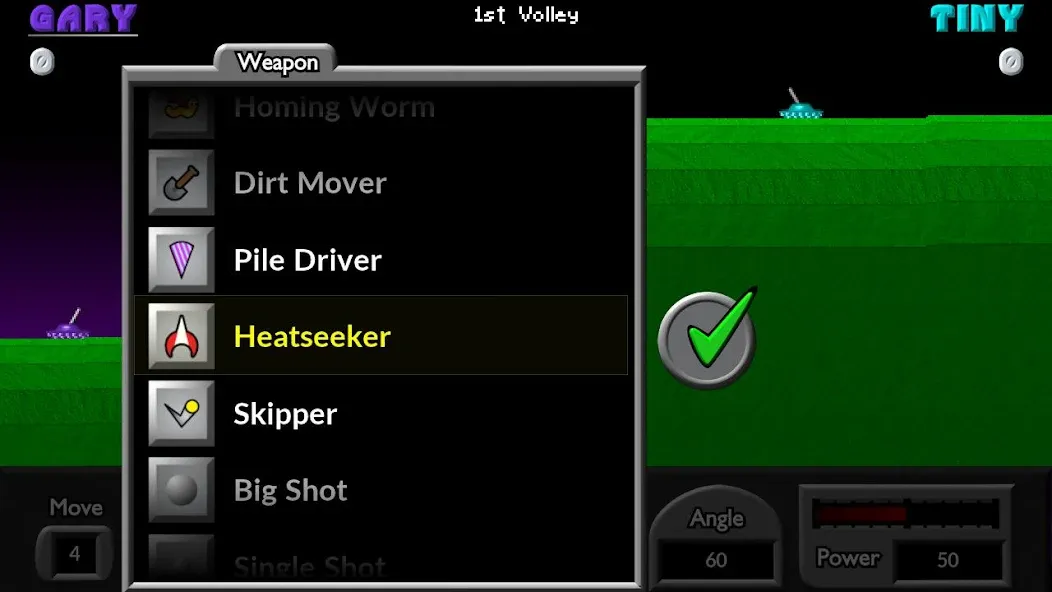 Pocket Tanks MOD APK скачать на Андроид — Безлимитные деньги и оружие — скриншот 3