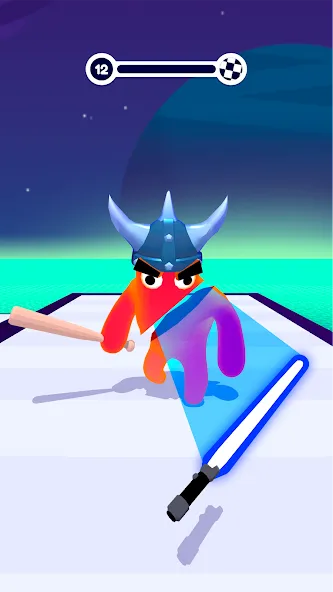 Blob Shooter 3D — Assassin Hit на телефон — скачать мод: Безлимитные монеты и патроны — скриншот 1 Blob Shooter 3D — Assassin Hit на телефон — скачать мод: Безлимитные монеты и патроны — скриншот 1