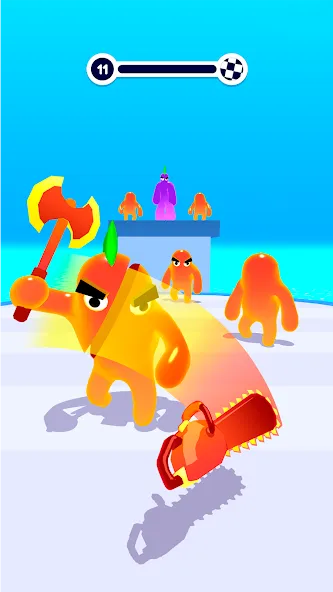 Blob Shooter 3D — Assassin Hit на телефон — скачать мод: Безлимитные монеты и патроны — скриншот 3 Blob Shooter 3D — Assassin Hit на телефон — скачать мод: Безлимитные монеты и патроны — скриншот 3