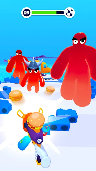 Blob Shooter 3D — Assassin Hit на телефон — скачать мод: Безлимитные монеты и патроны — скриншот 4 Blob Shooter 3D — Assassin Hit на телефон — скачать мод: Безлимитные монеты и патроны — скриншот 4