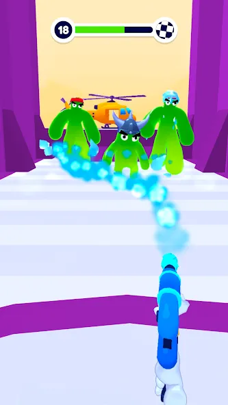 Blob Shooter 3D — Assassin Hit на телефон — скачать мод: Безлимитные монеты и патроны — скриншот 5 Blob Shooter 3D — Assassin Hit на телефон — скачать мод: Безлимитные монеты и патроны — скриншот 5