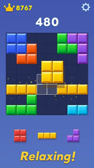 Block Blast! взломанный APK — Безлимитные бустеры и монеты — скриншот 2